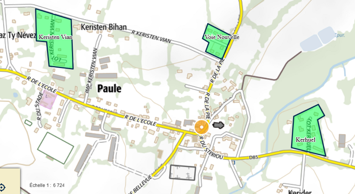 Plan lotissements paule 22340